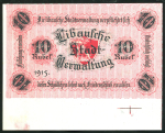 10 рублей 1915 (Либава  Латвия)