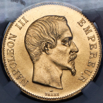 100 франков 1858 (Франция) (в слабе)