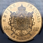 100 франков 1858 (Франция) (в слабе) А