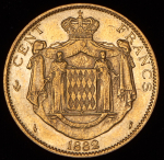 100 франков 1882 (Монако) A
