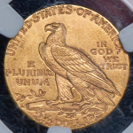 2 1/2 доллара 1925 "Голова индейца" (США) (в слабе)