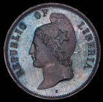 2 цента 1868, Пробные (Либерия) Е