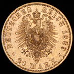 20 марок 1889 (Пруссия)