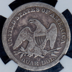 25 центов 1854 (США) (в слабе)