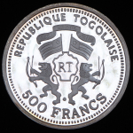 500 франков 2000 "Альберт Эйнштейн" (Того)