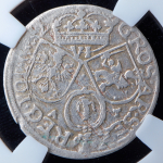 6 грошей 1662 (Польша) (в слабе)