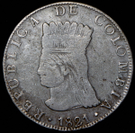 8 реалов 1821 (Колумбия)