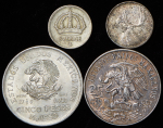 Набор из 24-х сер  монет (страны мира)