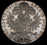 Талер 1780 "Мария Терезия". Рестрайк (Австрия)