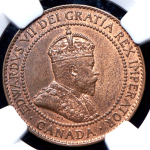 1 цент 1910 (Канада) (в слабе)