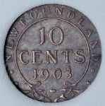 10 центов 1903 (Ньюфаундленд) (в слабе)