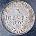 5 центов 1903 (Ньюфаундленд) (в слабе)