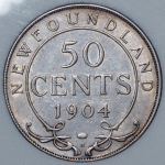 50 центов 1904 (Ньюфаундленд) (в слабе) H