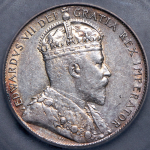 50 центов 1907 (Ньюфаундленд) (в слабе)