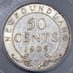 50 центов 1909 (Ньюфаундленд (в слабе)