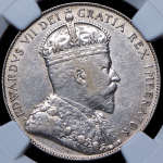 50 центов 1910 (Канада) (в слабе)