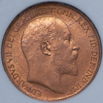 Набор из 4-х монет 1905-1909 (Великобритания) (в слабах)