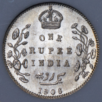 1 рупия 1906 (Индия) (в слабе)