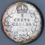 5 центов 1903 (Канада) (в слабе) H