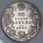 50 центов 1902 (Канада) (в слабе)