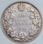50 центов 1903 (Канада) (в слабе) H