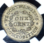 1 цент 1837 (США) (в слабе)