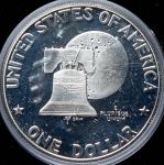 1 доллар 1976 "200 лет независимости США" (США) S