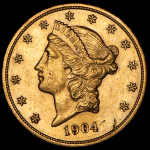 20 долларов 1904 (США) без букв