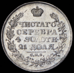 Рубль 1824 СПБ-ПД