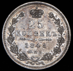 25 копеек 1848 СПБ-НI