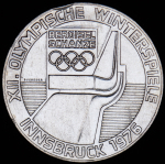 100 шиллингов 1976 "XII зимние Олимпийские Игры, Инсбрук 1976" (Австрия)