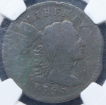 1 цент 1795 (США) (в слабе)