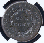 1 цент 1835 (США) (в слабе)