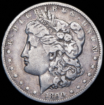 1 доллар 1890 (США) O