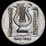 100 марок 1990 "350 лет Хельсинкскому университету" (Финляндия)