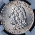2 шиллинга 1936 “200 лет со дня смерти Принца Евгения Савойского“ (Австрия) (в слабе)
