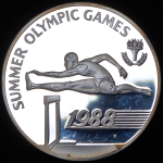 20 долларов1988 "XXIV Летние Олимпийские игры" (Барбадос)