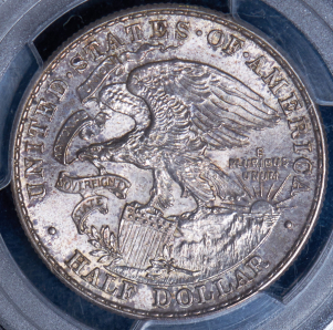 1/2 доллара 1918 "100 лет штату Иллинойс" (США) (в слабе)