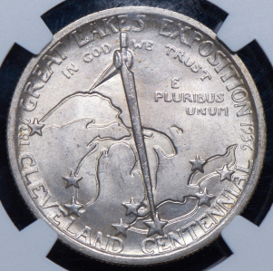 1/2 доллара 1936 "Экспозиция Великих озёр (Мозэс Кливлэнд)" (США) (в слабе)