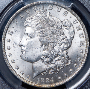 1 доллар 1884 (США) (в слабе) O