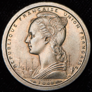 1 франк 1948. Пробные (ESSAI) (Французская Экваториальная Африка)