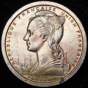 1 франк 1948. Пробные (ESSAI) (Французская Западная Африка)