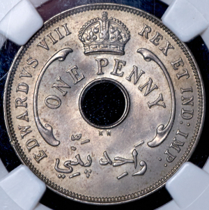 1 пенни 1936 (Британская Западная Африка) (в слабе)