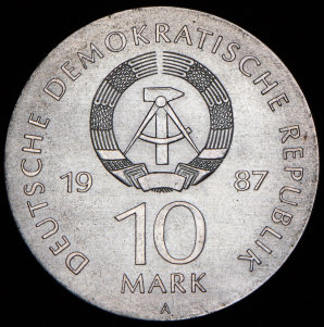 10 марок 1987 "750 лет Берлину – Драматический театр (Германия)