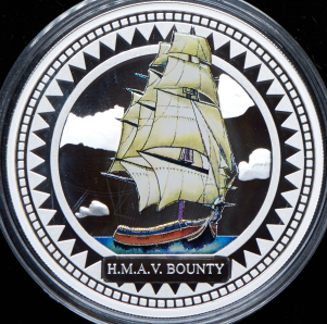 2 доллара 2008 "H.M.A.V. Bounty" (Острова Питкэрн) (в п/у)