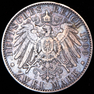 2 марки 1900 (Саксония) Е