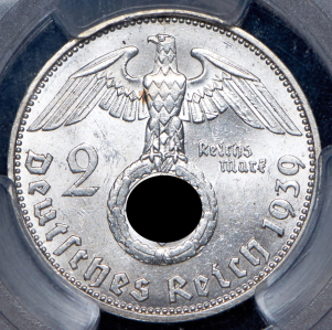 2 марки 1939 (Германия) (в слабе) J