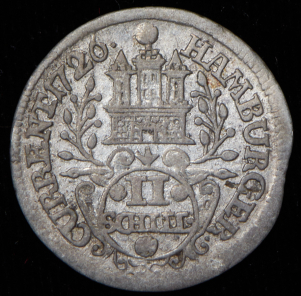 2 шиллинга 1726 (Гамбург)