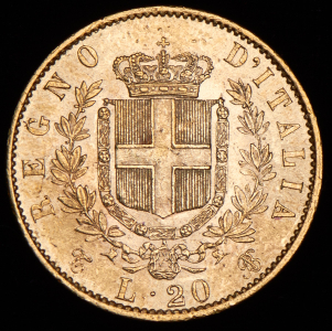 20 лир 1862 (Италия) T