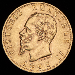 20 лир 1863 (Италия) T